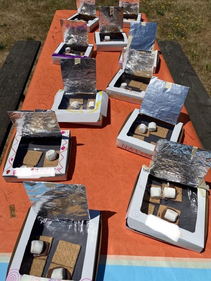 S’mores in solar ovens because is it even summer without s’mores?