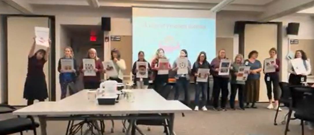 Occupational Therapy team singing “A Day of Consultation Provided by OTs”.